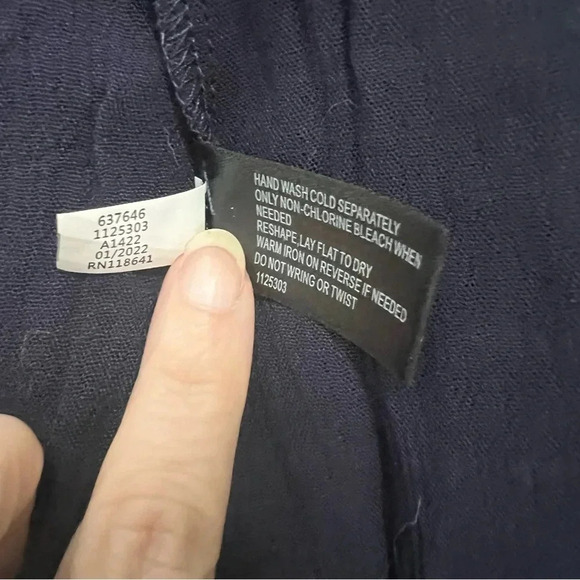 Navy Blue Crochet Plus Size Top 28 Embossed Blouse Lane Bryant NEW Twee Coquette - Picture 7 of 8